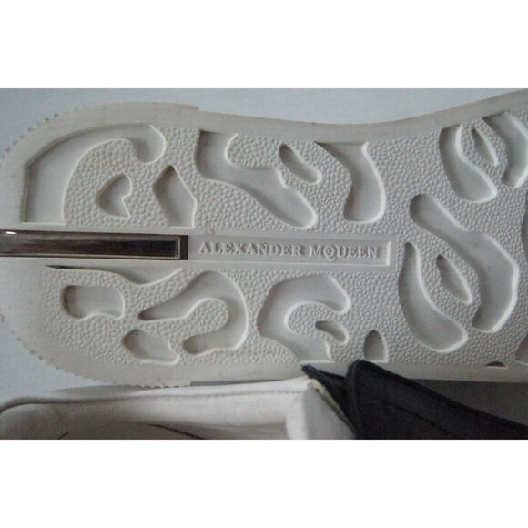 Alexander McQueen White Leather Sneakers - Picture 8 of 16